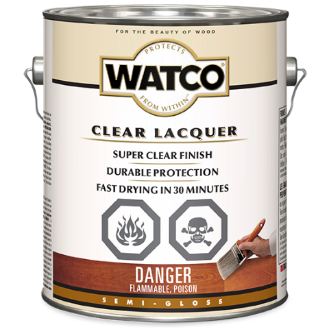 Watco Clear Lacquer-Semi Gloss (3.78 L)