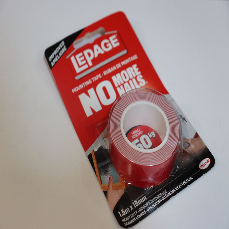 LePage Indoor/outdoor Mounting Tape (1.5m x 19mm)