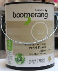 Boomerang Interior/Exterior Paint, Pearl Finish (Colour: Linen)