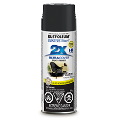 Satin Canyon Black Painter's Touch 2X Spray Paint