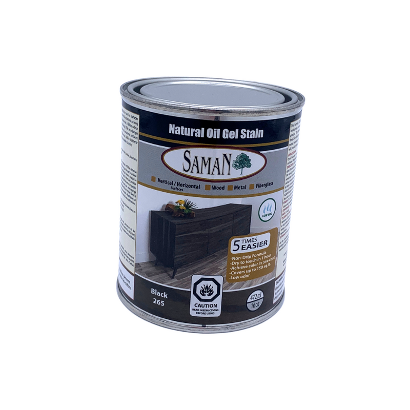 Saman Black Gel Stain (472 mL)