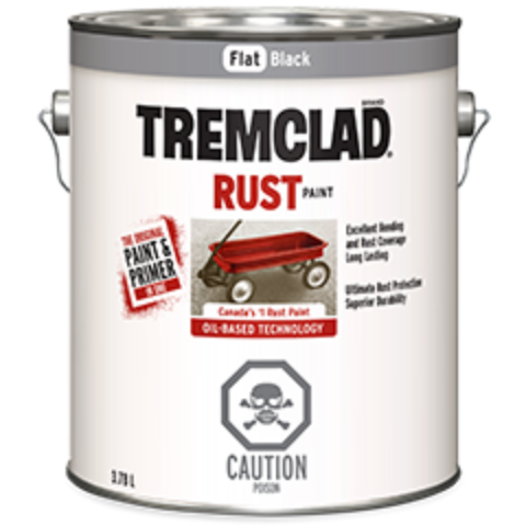 Flat Black Rust Paint