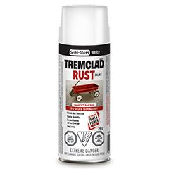 Semi-gloss White Tremclad Rust Spray Paint